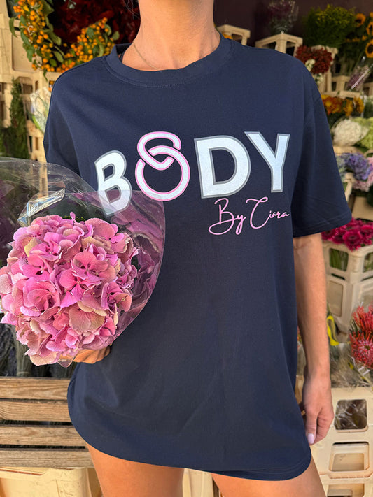 BODY BY CIARA Training T-shirt - Navy