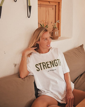 Strength White T-shirt