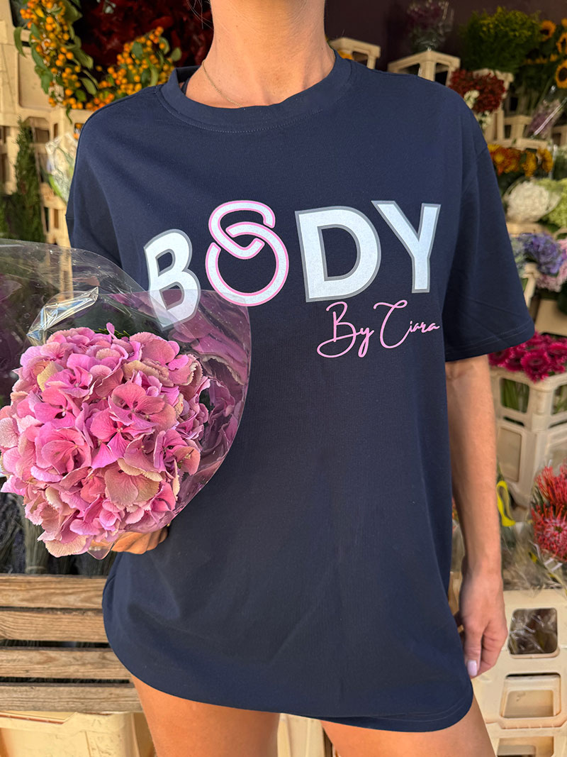 BODY BY CIARA Training T-shirt - Navy